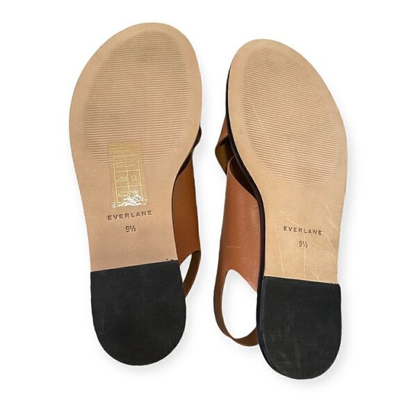 Everlane The City Crossover Sandal, Brown/Tan, Size 9.5, New in box - Picture 10 of 13